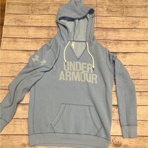 Under Armour Light Blue Pullover with White Drawstrings